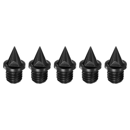 

Track Spikes 1/4 Inch Carbon Steel Lightweight for Sprint Track Shoes Black 5 Pieces