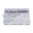 thumbnail image 4 of 177PCS Motorcycle Sportbike Windscreen Fairing Bolts Kit Silver Fastener Screws, 4 of 9