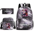 thumbnail image 1 of 3 Pack Set K-pop Demon Hunters Anime School Backpack Cute Cartoon Print Backpack Handbag Pencil Pen Case For Students Aa, 1 of 1