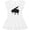 AA-White, variant on Inktastic Piano Silhouette Girls Toddler Dress