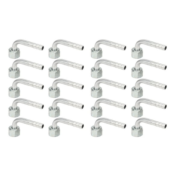 Car AC Angled Connector,20PCs Car Air Conditioner A Degree Elbow Joint Car AC Aluminum Joint High-Precision Functionality