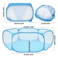 thumbnail image 4 of ODOMY Small Animals Cage Tent Kids Play Tent， Breathable & Transparent Pet Playpen Pop Open Outdoor/Indoor Exercise Fence， Portable Yard Fence, 4 of 11