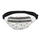 thumbnail image 1 of Riñonera de piel sintética con patrón de costura, unisex, bandolera, riñonera con láser distintivo, riñonera de playa, riñonera, 1 of 6
