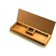 Sterling Games Wooden Two Track Cribbage Board Game Set with Card Storage and Metal Pegs