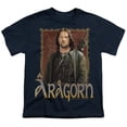 thumbnail image 2 of Lord Of The Rings Aragorn Kids T Shirt (X-Large) for Youth Toddler Boys and Girls, Navy, 2 of 5