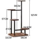thumbnail image 5 of Soporte para Flores de Hierro,Estante para plantas de metal con escalera de 4 niveles, Bandejas de madera, Estantes de jardín, para plantas para la sala de estar macetas, balcón - 02 esquí esquí Gafas de esquí, 5 of 5