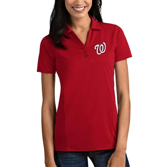 Washington Nationals Antigua Women's Tribute Polo - Red