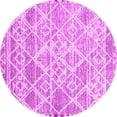 thumbnail image 1 of Ahgly Company Indoor Round Abstract Pink Contemporary Area Rugs, 8' Round, 1 of 4