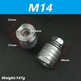 thumbnail image 2 of Angle Grinder to Grooving Machine Conversion Adapter - M14 Metal Fitting for 125/150 Type Grinders - Quick & Practical Tool Attachment for Efficient (Water/Electricity Grooving) - 49mm Height, 14.4mm, 2 of 5