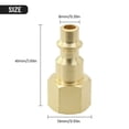thumbnail image 2 of EIGTHTAIL 1/4 NPT Air Line Hose Compressor Connectors Brass Female Quick Release Fitting, 2 of 7