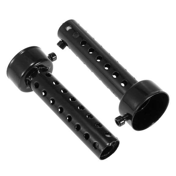 2pcs 45mm Universal Motorbike Exhaust Silencer Exhaust Insert Muffler Pipe Black