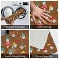 thumbnail image 4 of Balery cute gnome Pumpkin Doormat, Durable Flannel Fabric, Waterproof Stain and Fade Resistant, Low Profile,Indoor Outdoor Door Mats, Easy Clean Patio Entrance Mat, 16x24in, 4 of 9