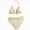Beige, variant on Girl's Swimsuits 2 Piece Halter Triangle Bathing Suits Seashell Boho Bikini Set Swimwear (Blue,11-12 Y)