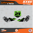 thumbnail image 4 of Kalair GFX Graphics Kit for Kawasaki KX65 (1999-2024) Orange-crew Series, 4 of 5