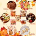 thumbnail image 6 of 100 Pcs Self Adhesive Thanksgiving Gift Treat Bags, Plastic Cellophane Pumpkin Candy Snack Goodie Ziplock Bag Bulk for Fall Thanksgivings Autumn Party Favors Supplies, 6 of 7