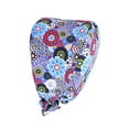 thumbnail image 1 of pitrice Operating Hats Nurse Gourd-shaped Headwear Pure Color Pattern Headgear with Buttons Unisex Work Uniform Working Caps Type 33, 1 of 9