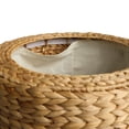 thumbnail image 5 of happimess Addie 17.72" Modern Coastal Hand-Woven Water Hyacinth Storage Ottoman with Lid, Natural, SSL1002A, 5 of 5