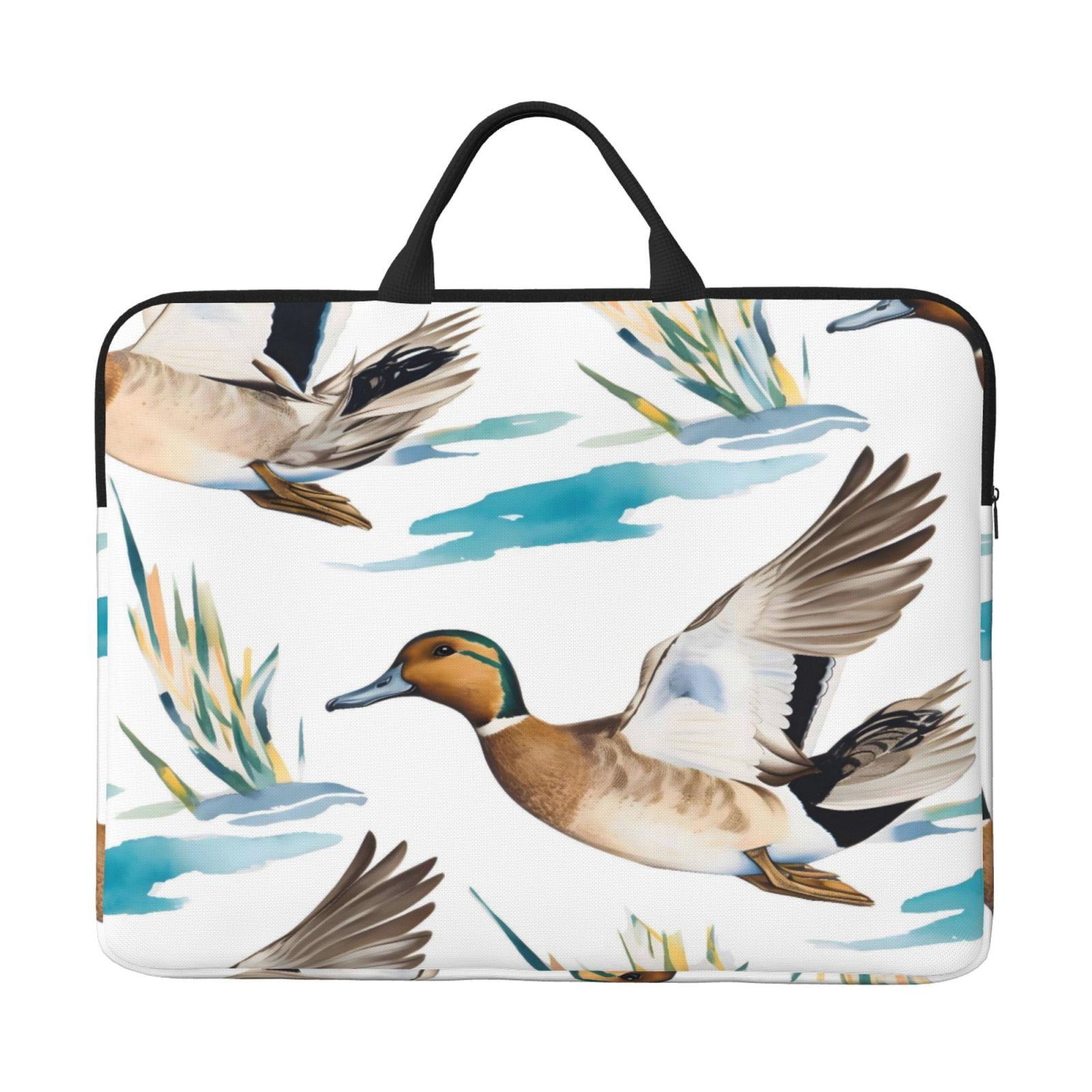 Laptop Sleeve Bag For Women Men 14inch Waterproof Durable Protective Computer Carrying Cover Handle Laptop Case Bag Water Duck