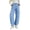 Blue, variant on Vivianyo HD Women's Summer Casual Neutral Gingham Wide Leg Pants, High Waist Plaid Loose Button Zipper Elastic Waist Long Trousers for Women, Women's Red, Sizes S-3XL