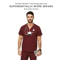 thumbnail image 4 of FIGS Chisec Three-Pocket Scrub Top for Men  Burgundy, M, 4 of 9