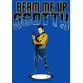 thumbnail image 2 of Boy's Star Trek Cartoon Kirk Beam Me Up Scotty Transporter  Graphic Tee Royal Blue Small, 2 of 5