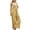 Yellow, variant on Miqool Womens Cotton Linen Bib Overalls Summer Casual Sleeveless Loose Wide Leg Baggy Pants One Piece Jumpsuits with Pockets