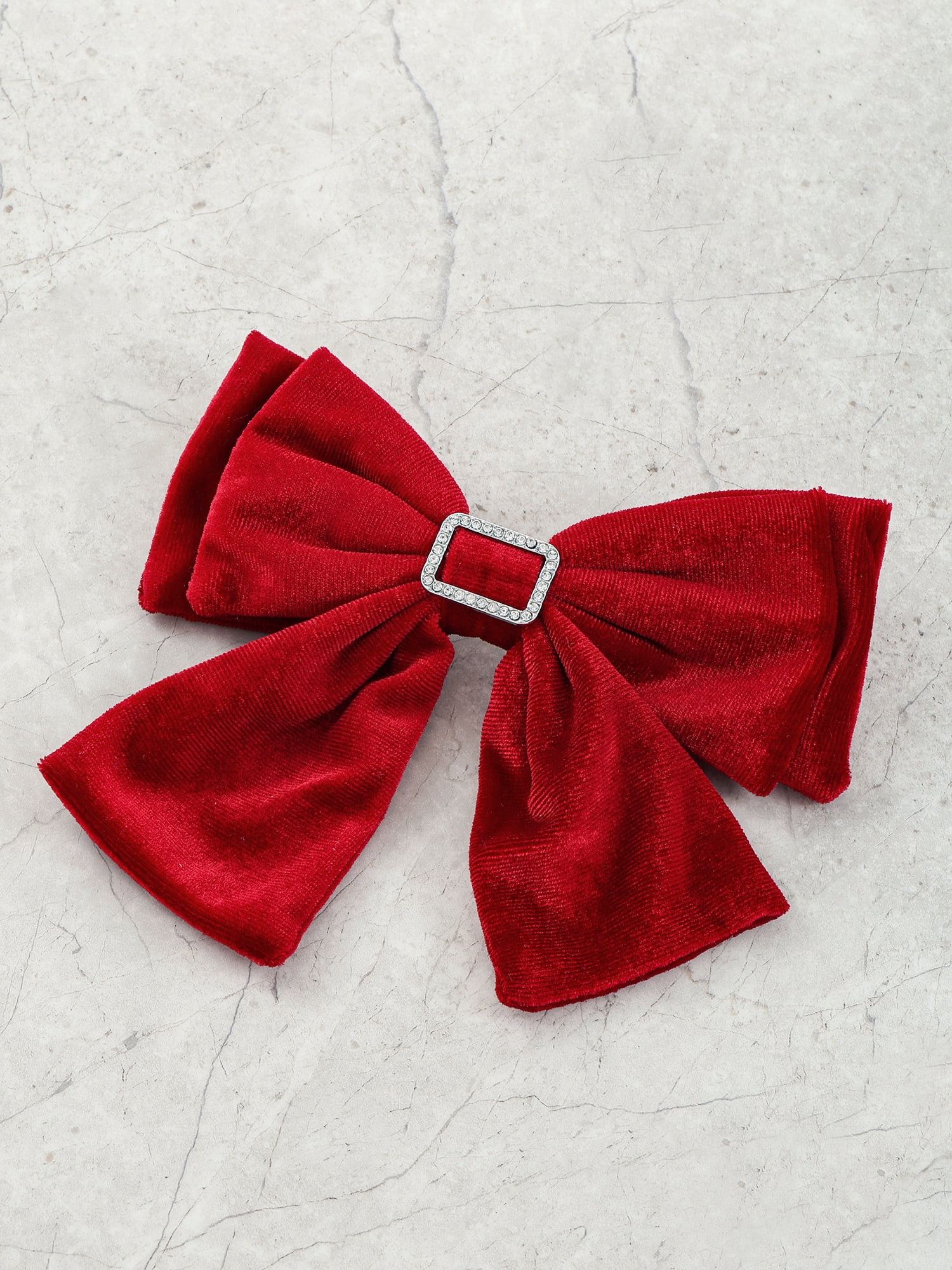 Holilday Time Red Velvet Hair Bow, 1 Piece