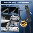 All Metal Rainfall Shower Head with Handheld Spray, 12'' High Pressure