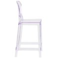 thumbnail image 3 of Home Square 25" Tear Back Ghost Counter Stool in Transparent Crystal - Set of 2, 3 of 5