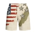thumbnail image 7 of Jessboyy Men's 4th of July Cargo Shorts American Flag Printed 250 Anniversary Patriotic Shorts with Pockets no Belt Independence Day Multicolor,XL, 7 of 7