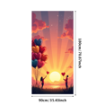 thumbnail image 1 of Romantic Heart Balloon Banner Sunset Scenery Backdrop Event Decor Photography Wedding Anniversary Valentines Background Party Display Engagement Celebration, 1 of 4