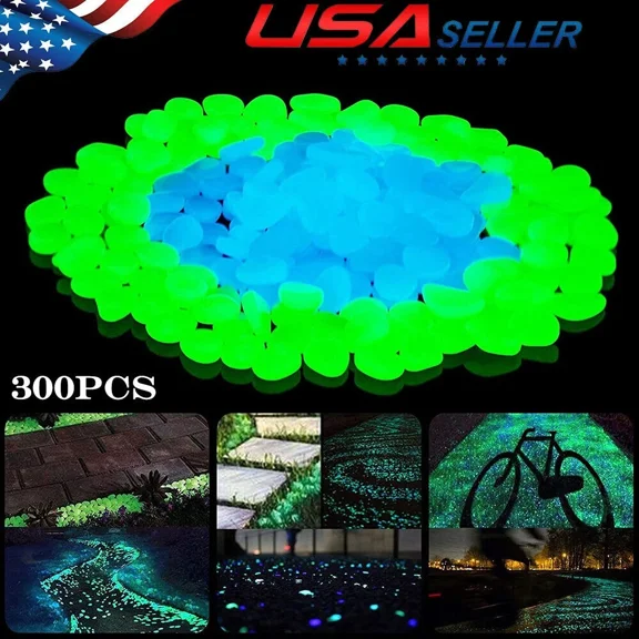 PURELY- 300Pcs Decorative Pebbles - Lawn/Garden Pathway Stones & Flower Pot Accents