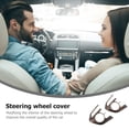thumbnail image 3 of HEALEEP 2 Pcs Steering Wheel Frame Trim ABS Black Trim Design for Car Owners, 3 of 8