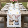 thumbnail image 4 of Happy Easter Table Runner 72 Inches, Watercolor Floral Gnomes Eggs Basket Spring Bed Runner Dresser Scarves Tabletop for Indoor Outdoor Parties/Ceremony/Banquet, 18" x 72", 4 of 8