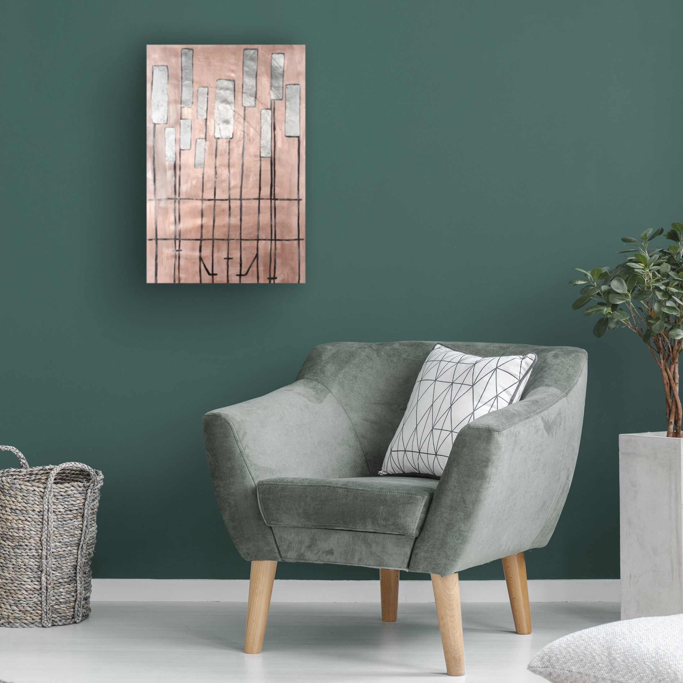 Canvas Wall Art - Michael Willett 'Clavichord I' Wall Art for Living Room, Bedroom, or Office Décor by Trademark Fine Art - 22 x 32 Inches