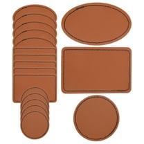 15 Pcs Leather Patch Clothing Labels DIY Accessories for Sewing Personalized Blank Tag PU Clothes Apparel Hat