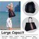 thumbnail image 3 of Multifunctional Beach Bag Fashion Gym Bag Large Pool Bag Shoulder Bag Beach Tote Bag with Small Wallet, 3 of 5