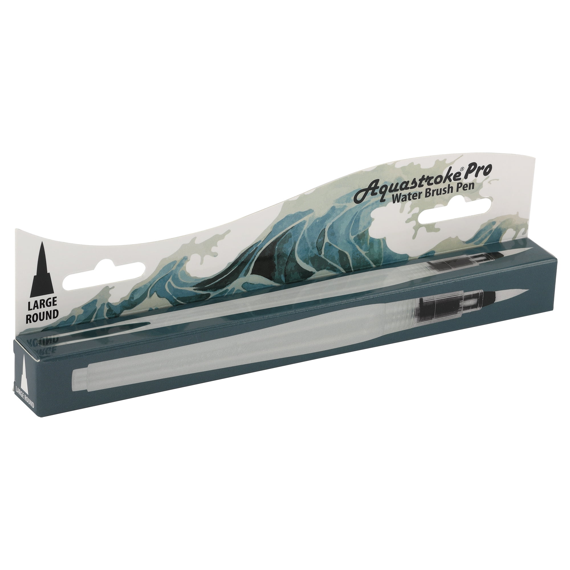 Creative Mark Aquastroke Pro Water Brush Pen - Water Soluble Paint Brushes Perfect For On-The-Go Or In The Studio - Round (Large)