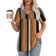 thumbnail image 5 of Blusa plisada de manga corta con cuello en V Top WEESO para mujer, 5 of 5