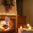 thumbnail image 5 of Xuniizn Christmas Stockings Bulk, Assorted Festive Xmas Stockings for Fireplace Mantel Decor, Traditional Holiday Ornaments, Christmas Decorations for Home, Non-woven Fabric, Red, 5 of 9