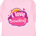 thumbnail image 4 of Inktastic Bowler I Love Bowling Girls Long Sleeve Toddler T-Shirt, 4 of 5