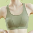 thumbnail image 4 of Aayomet Bralettes for Women Plus Size Back Wrapped Chest Thin Without Steel Rings Bra (Green, L), 4 of 5