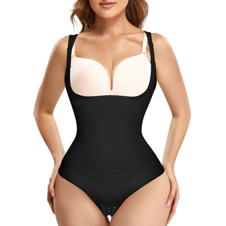 

Loday Women Full Body Shaper Waist Trainer Underbust Corset Cincher Open Bust Shapewear Tummy Control Bodysuit