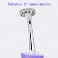 thumbnail image 4 of Flamingo Razors for Women, 1 Women's Razor Handle (Chrome), 5 Blade Razor for Women with Aloe and Shea Butter Glide Strips, 4 of 10