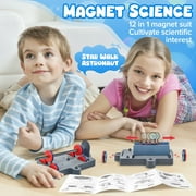 Carsky 12 in 1 Magnetic Science Kit for Kids, Anti-gravity Magnetic Levitation Kit, Science Magnetic Toys for Students, Educational Physics Toys Gift for Boys&Girls 6 7 8+