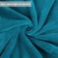 thumbnail image 4 of Unique Bargains Microfiber Plush Fleece Blanket for Sofa Bed, King, Teal Blue, 4 of 8