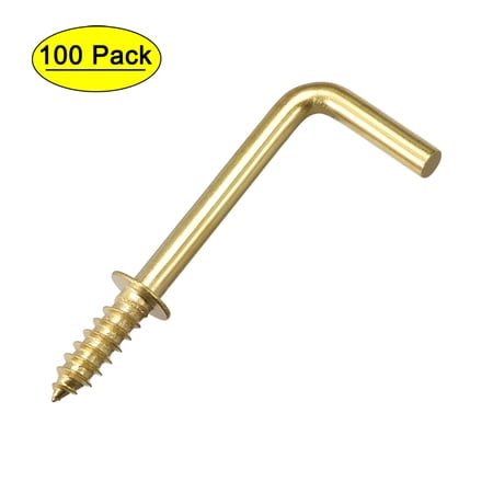 Crochet à Visser - SOURCING MAP - Piton Gond - 50Pcs - Métal - Doré