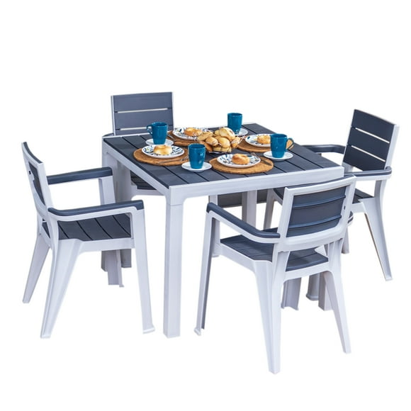 Juego De Comedor Tipo Madera Exterior Marca Mq MQ 563-CUA