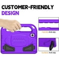 thumbnail image 4 of AVAWO Kids Case for Samsung Galaxy Tab A9 8.7 Inch 2023 & Tab A7 Lite 8.7 Inch 2021, with Built-in Screen Protector Shockproof Handle Stand Kids Case for Samsung Galaxy Tab A9 8.7 Inch 2023 Purple, 4 of 8