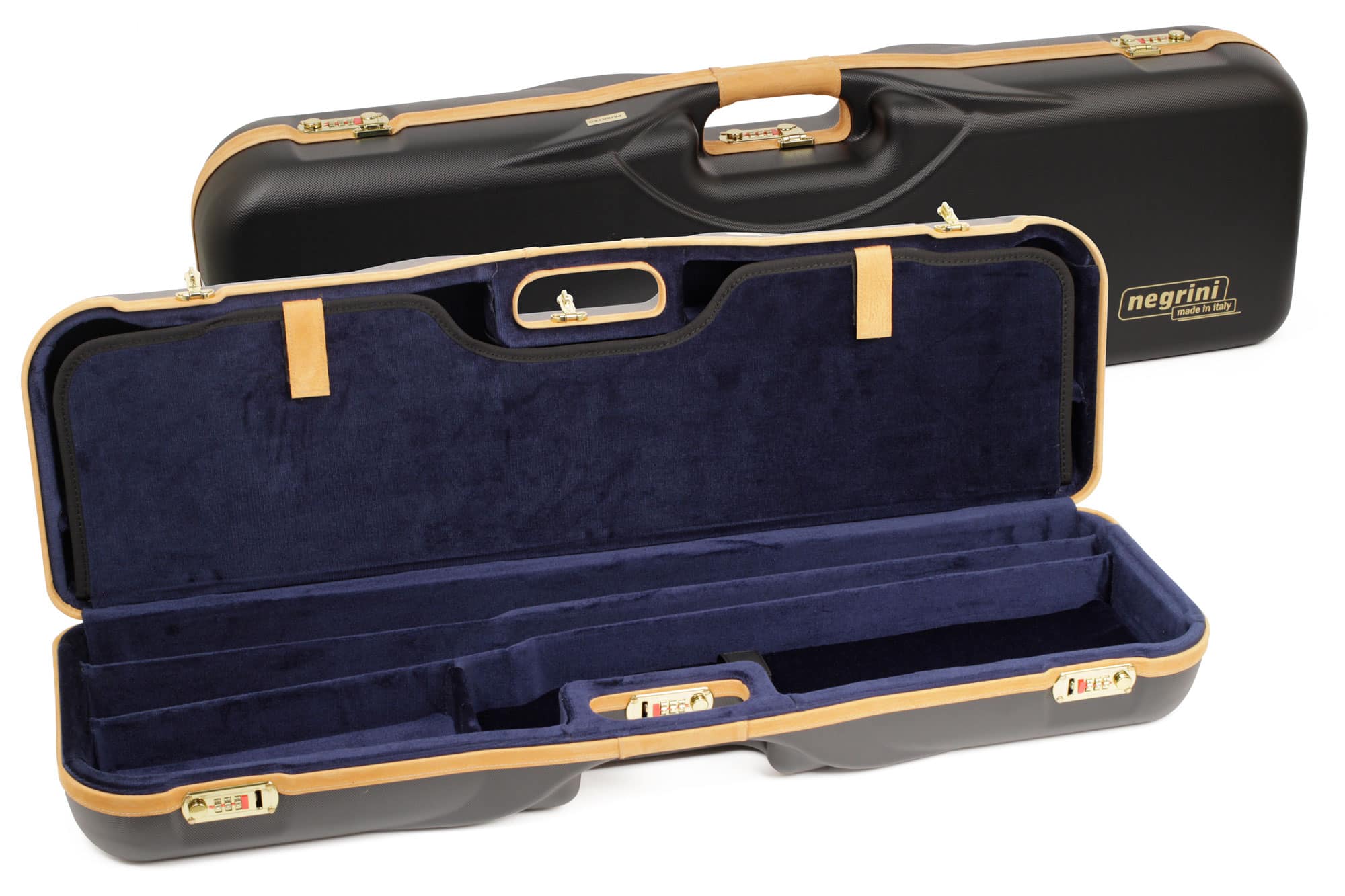 Negrini OU/SxS Deluxe Two Gun/Three-Barrel Takedown Shotgun Case 32" - 1646LX-2F+1C/4766